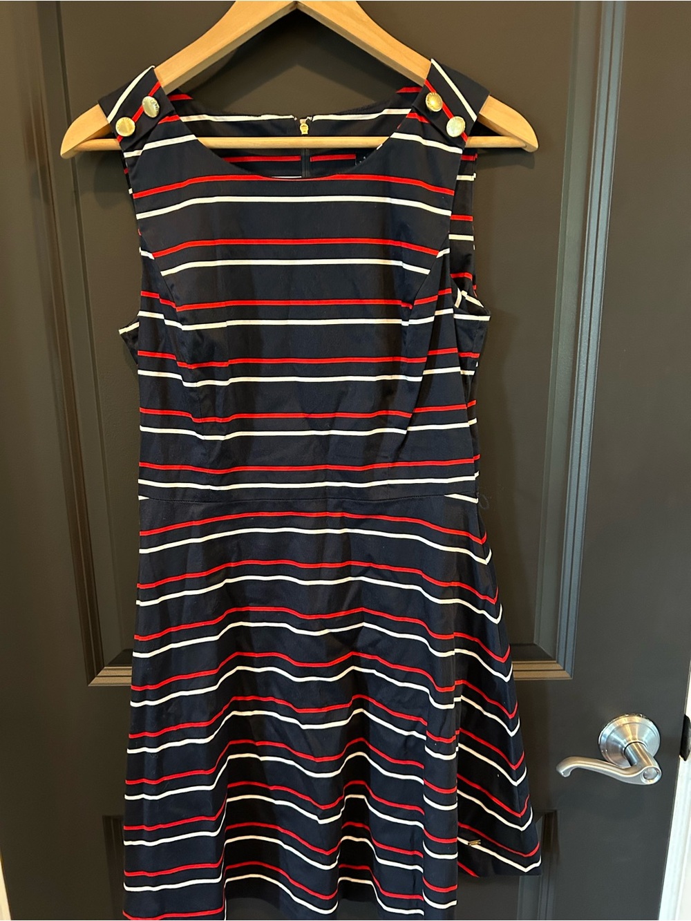 Tommy Hilfiger Navy Dress with Red & White Stripes